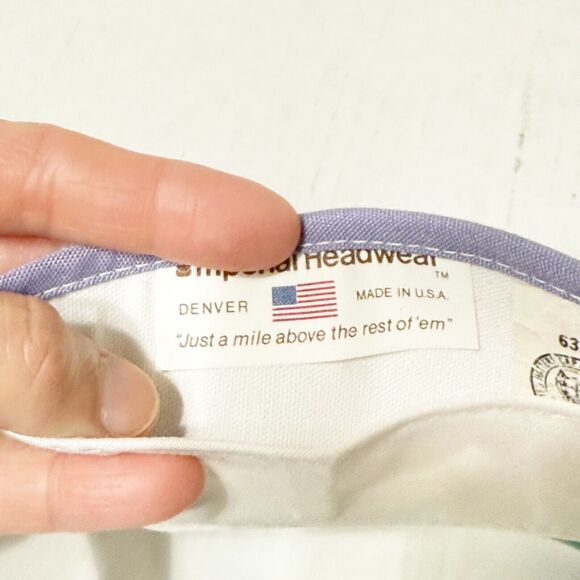 PUKALANI COUNTRY CLUB MAUI HAWAII Visor Hat Purple Vtg Made in USA Clean! - Picture 6 of 7